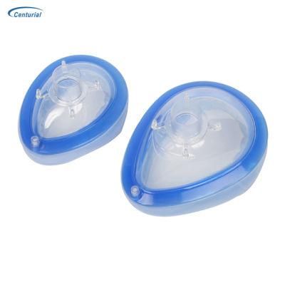 Factory Directly Hot-Sale PVC Anesthesia Mask Inflation Hole Vertical