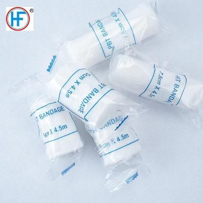 Disposable Medical Elastic PBT Conforming Bandage Web Roll Bandage with CE FDA