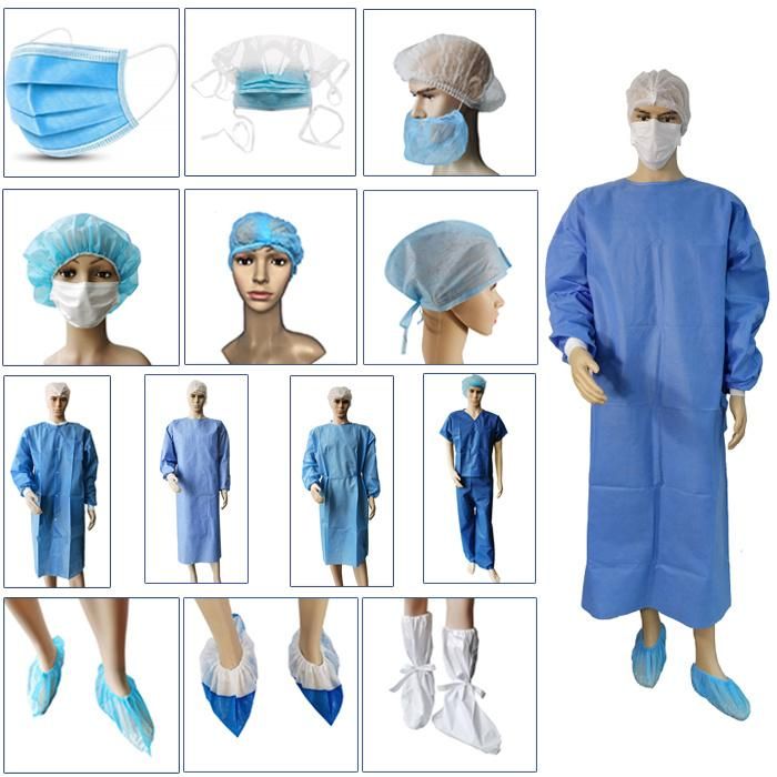 3 Layers Exporter Latex Free Polypropylene Medical Hospital High Quality Disposable Breathing Filter Protective Surgical Mask with Ties PP