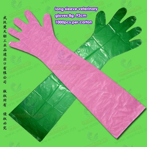 Disposable PE Veterinary Gloves
