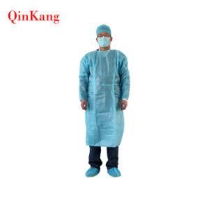 SMS Fabric Fluid-Repellent Medical Disposable Surgical Gown