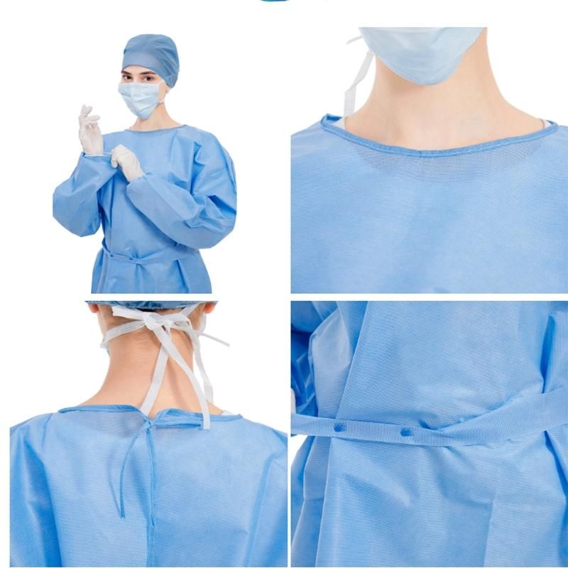 Non Woven SMS Surgical Suit Biodegradable Clean Room Disposable Surgical Suit