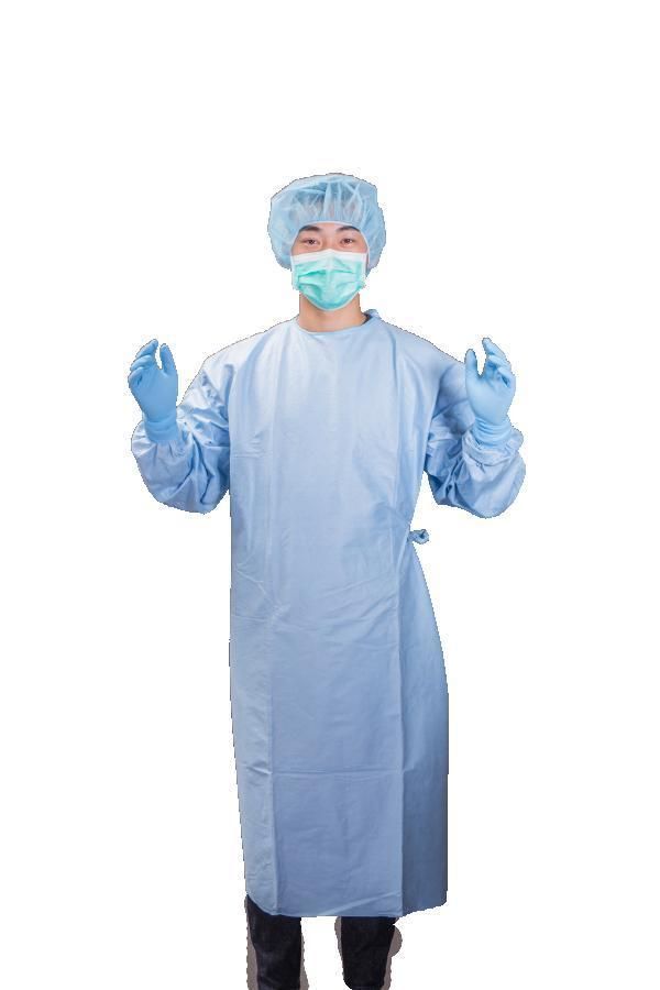 Hot Sale Disposable SMS Sterile Hospital Opertion Gown Isolation Gowns