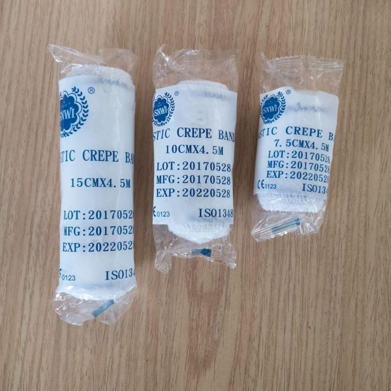 Disposable Medical Supply Wound Surgical High Quality Elastic Cotton Crepe Bandage for Hospital
