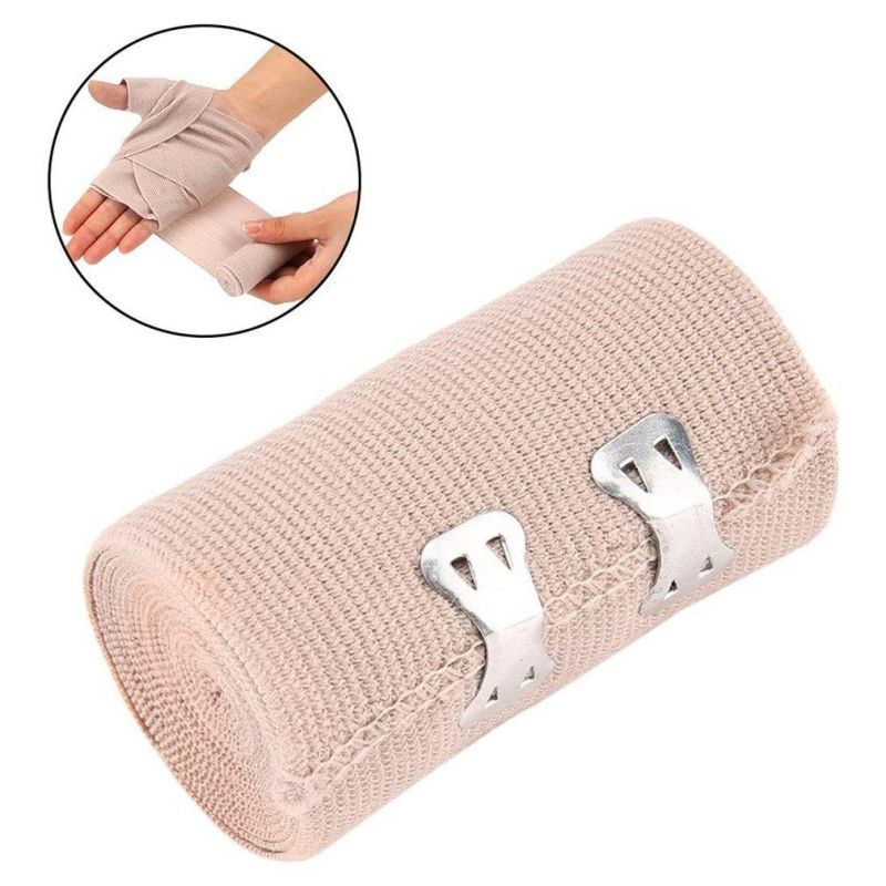 Medical High Compression 90g Rubber Complexion Elastic Cohesive Bandage
