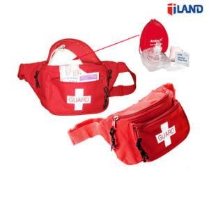 46PCS Lifeguard Multi-Fuctional Outdoor Travel Medical Emergency Survival Fanny Pack First Aid Kit with CPR Mask