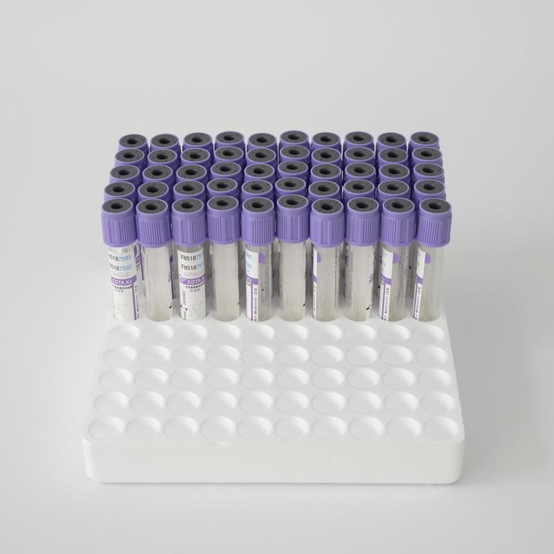 EDTA Tube Vacuum Blood Collection Tube EDTA K3/K2 Tube Lavender Cap 2ml