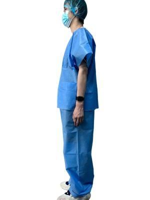 Disposable Lightweight and Flexible Medical Surgical Short Sleeve Isolation Gown Protective Body Clothing