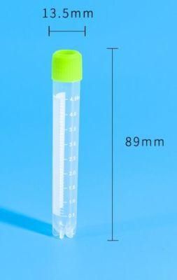 Laboratory Disposable Plastic Freezing Cryogenic Cryo Cryovial Tube 5ml