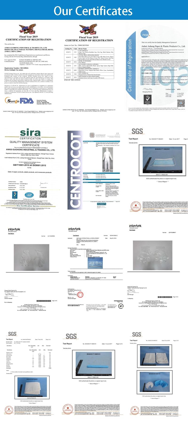 Disposable White PP Non Woven Lab Coat