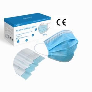 En14683 Bfe 99 Medical Supply Disposable 3 Layer Medical Surgical Face Mask with Melt Blown
