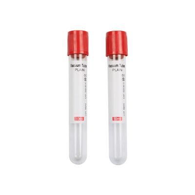 Factory Directly Sale Disposable Pet/Glass Vacuum Plain Blood Collection Tube