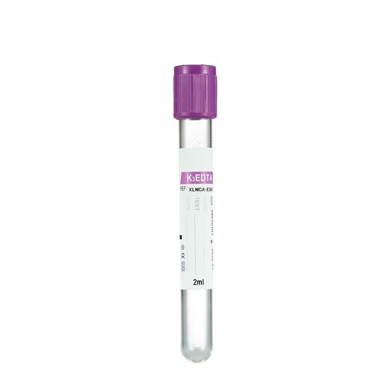 Medical Disposable Vacuum Pet EDTA-K2 Purple Blood Collection Tube