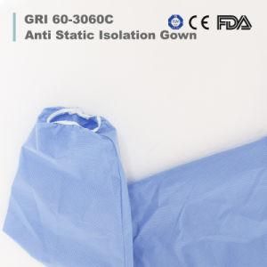 Best Price Disposable Isolation Gown with Back Tie Anti-Static Blue Nonwoven SMS Surgical Gown for Medical Institurions Clinic Hospital