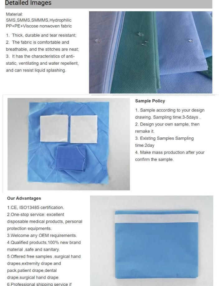 Disposable Medical Directly Supply Sterile Universal Surgical Pack
