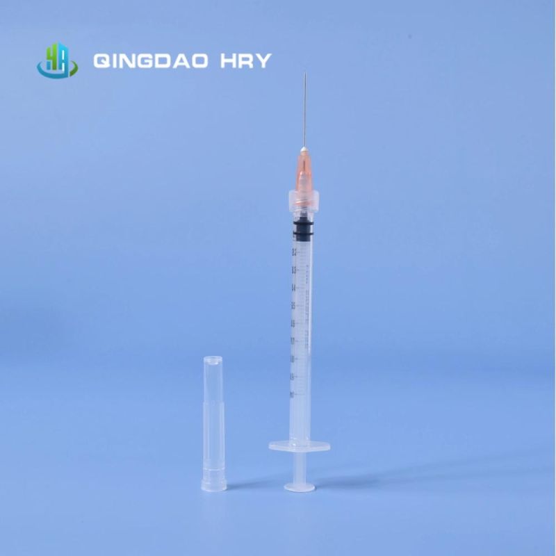 1ml Sterilized Disposable Luer Slip/Lock Syringe for Vaccine Injection Approved by CE FDA 510K and ISO