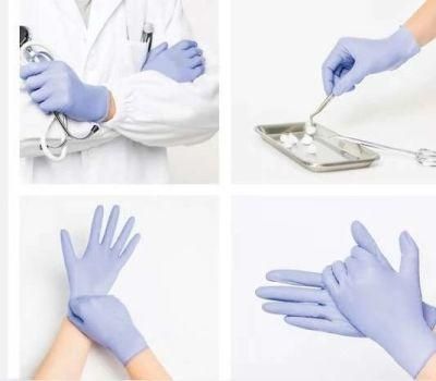 Anti-Infective Nitrile Ainy Medical Latex Powder Free Disposable Surgical Gloves