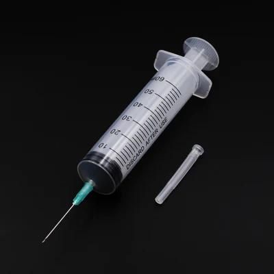 FDA Approved Medical 1ml 3ml 5ml 10ml 20ml 60ml Plastic Luer Lock Slip Disposable Syringe with Needle