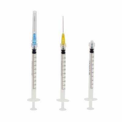 Disposable Medical Plastic Luer Lock Syringe with Needle
