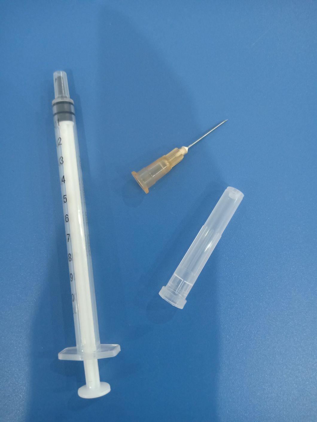 2 or 3 Parts Medical Disposable Sterile Injection Plastic Syringe, Insulin Syringe, Safety Syringe with CE0123 and ISO13485