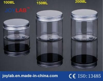 Widespread Use Round 200 Ml Pet Plastic Jars Medical Grade