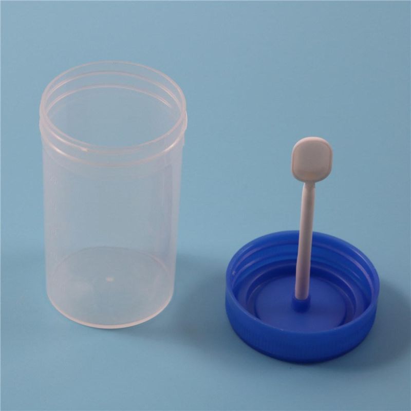 Stool Container with Spoon Disposable Test Use with Label Urine and Stool Container