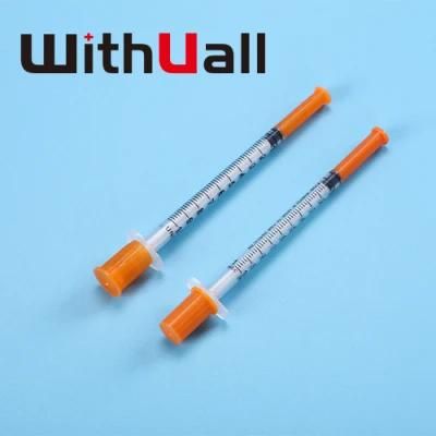 Safety Various Specifications Disposable Insulin Syringe with Needle