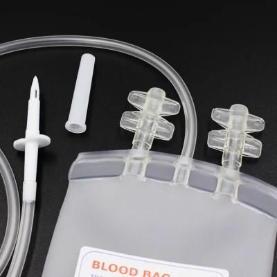 Economical Hospital Disposable Plastic Double Blood Bag