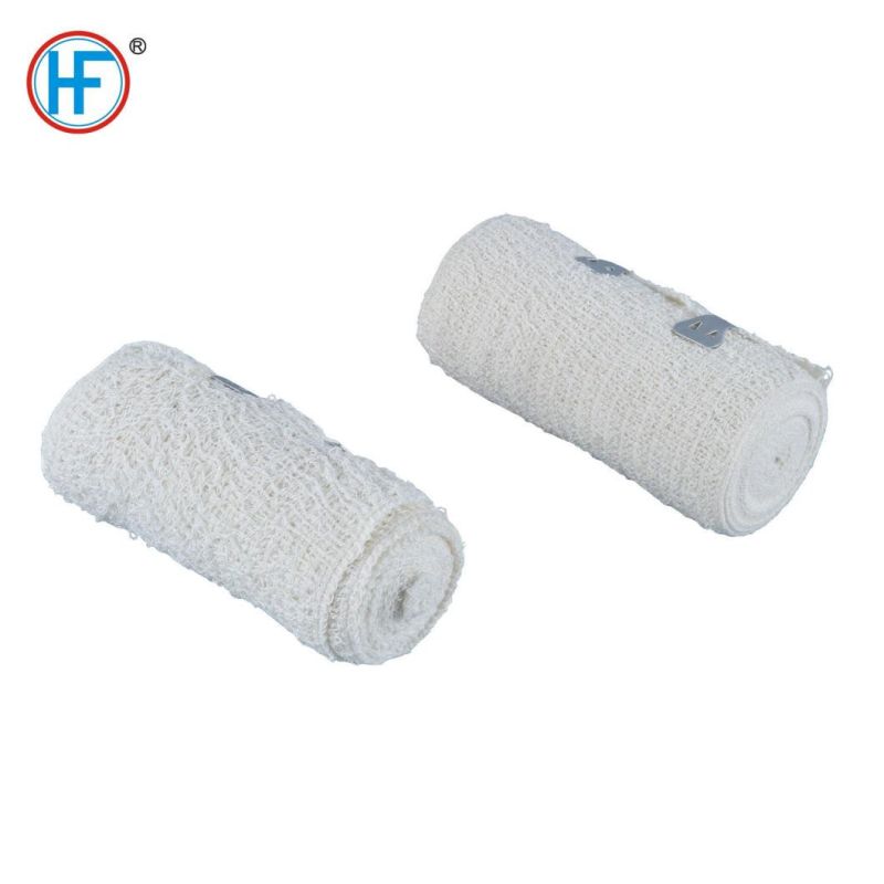 Elastic Bleached Crepe Bandage Body Wrap, First Aid Stretched Compression Bandage