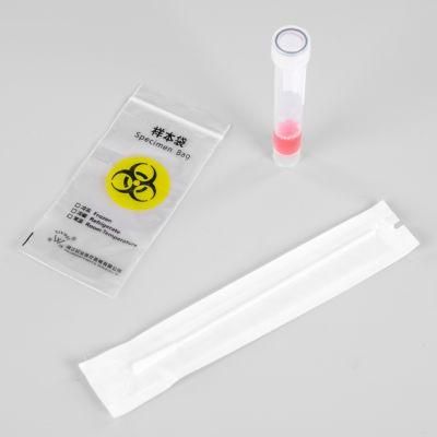 Medical Supply Disposable Sampling Sterile Flocked or Nasal Oropharyngeal Swab with Tube