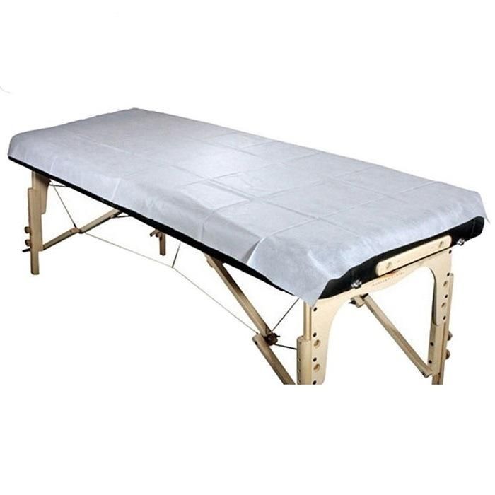 Soft & Breathable Non Woven Disposable Bed Sheets Massage Table Sheets Bed Covers Disposable Sheets for Massage Table Oil-Waterproof SPA Bed Covers Flat Sheets