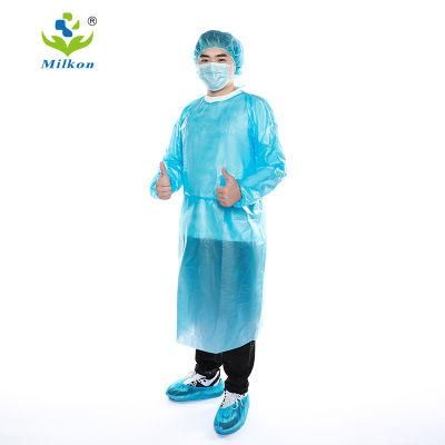 Ultrasonic Heat Sealed Level-2 Disposable SMS Isolatin Gown Hospital Use Medical Fluid-Resistance SMS Surgical Gown