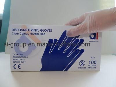 PVC Gloves Disposable Safety Medical Examination Vinyl Gloves