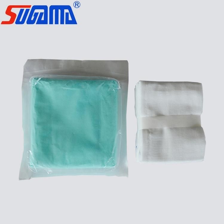 Green Color Medical Absorbent Lap Sponges with Loop