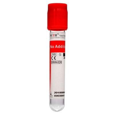 Blood Collection Tube Red Cap/Orange Cap, Glass or Plastic with CE, ISO 13485