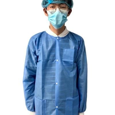 Level 3 Blue Disposable Non Woven Isolation Gowns for Personal Protection