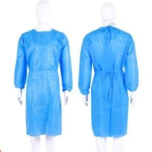 Blue Protective Suits Disposable Clothing Surgical CPE Factory PPE Non Medical Non Woven Safety Coverall SMS Paint Disposable Isolation Gown