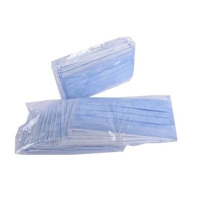 3 Ply Adult Non Woven Procedure Thick Pleated Hygiene Disposable Earloop Anti Hay Fever Face Mask