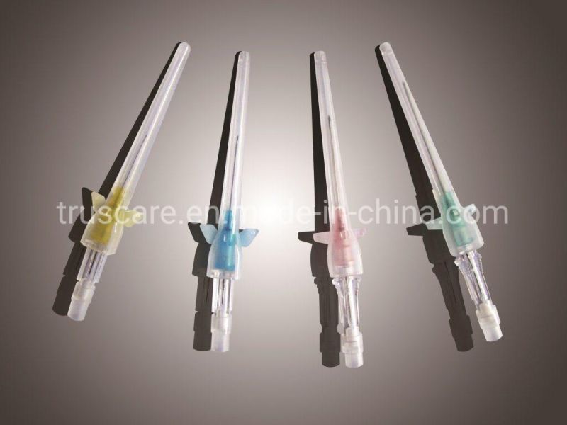 CE&ISO Approved IV Catheter, Injection Port, Pen-Like, with Wings