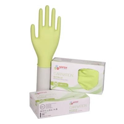 Latex and Nitrile Gloves Powder Free Disposable Green