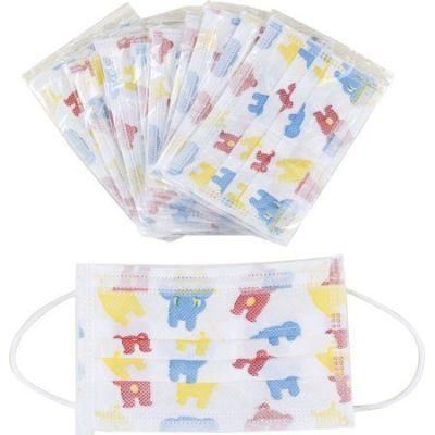 Toddler Face Mask Baby Facial Mask Cute Printing Non-Woven Medical Disposables