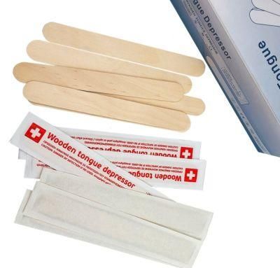 Competitive Price Indivually Wrapped Wooden Tongue Depressor