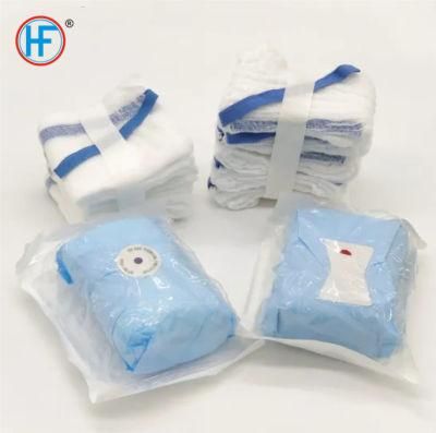 Mdr CE Approved 100% Cotton Tasteless and Colorless Laparotomy Sponge with X-ray