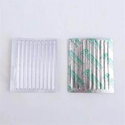Disposable Sterile Aluminum Foil Packing Silver Plated Handle Acupuncture Needles with CE Certificate