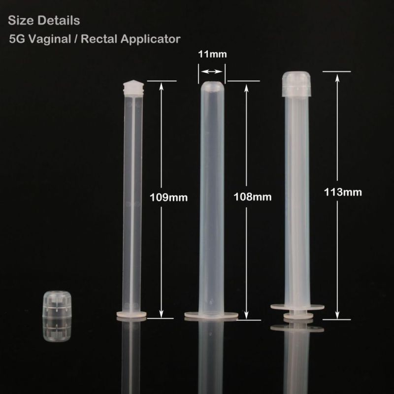 Vaginal Lubricant Suppository Gel Applicator Tube PP Material 3G 5g Medical Injection Tube