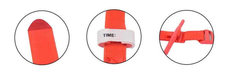 Portable China Wholesale Emergency Elastic First Aid Single Handed Application Cat TPE Buckle Released Outdoor Cat Tourniquet