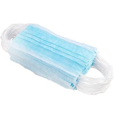 High Quality Blue Fashion Face 3ply Disposable Mask with Earloop