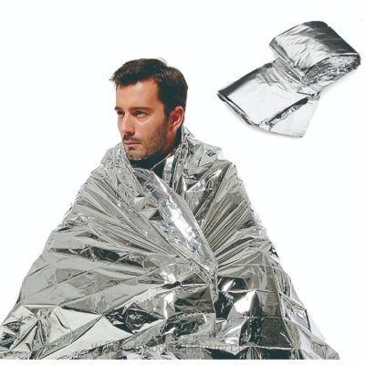 CE Outdoor Silver Polyester Reusable Disaster Golden Rescue Jacket Emergency Blanket