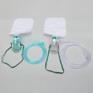 Factory Directly Sales PVC Non-Rebreathing Mask with Oxygen Connecting Tube with CE ISO