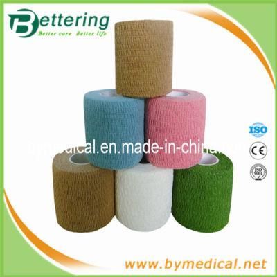 Colored Hand Tear Cotton Self - Adhesive Elastic Bandage